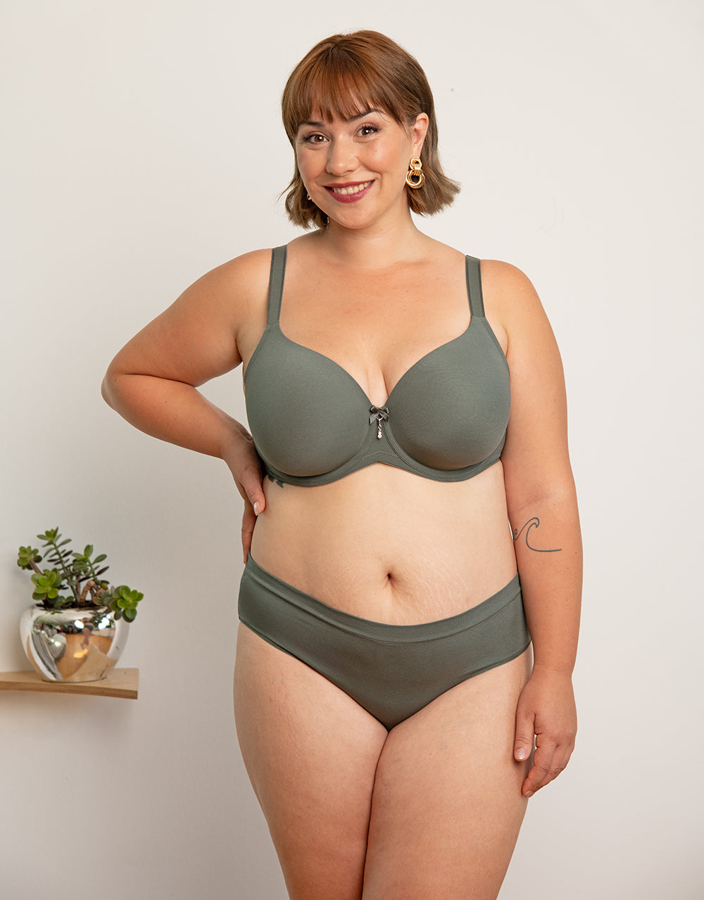 Panty "Cotton Basic" olive
