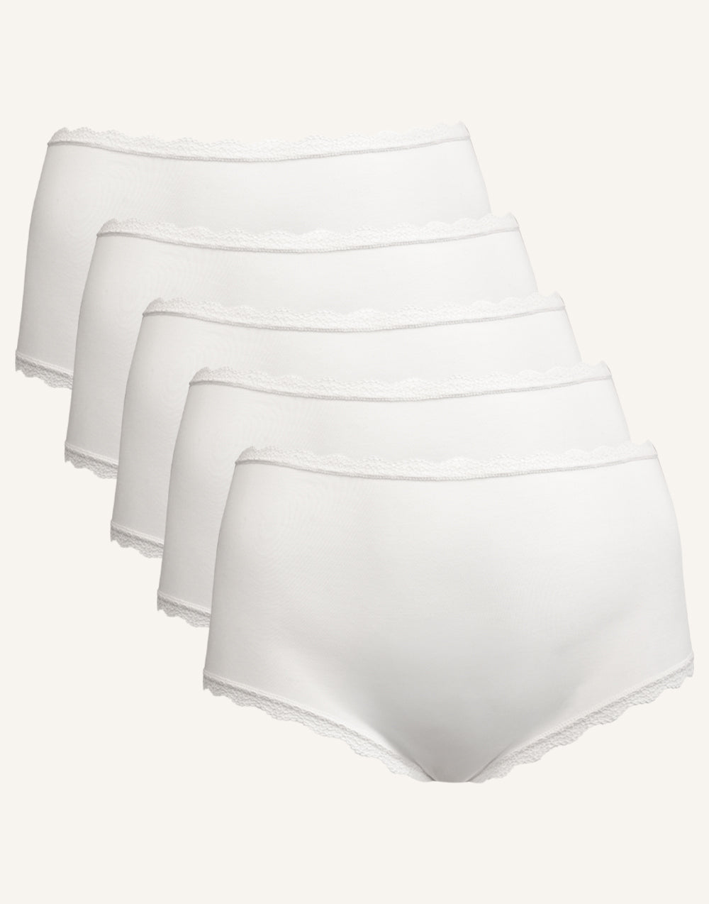 High Panty Set 5x Basic Ivory 