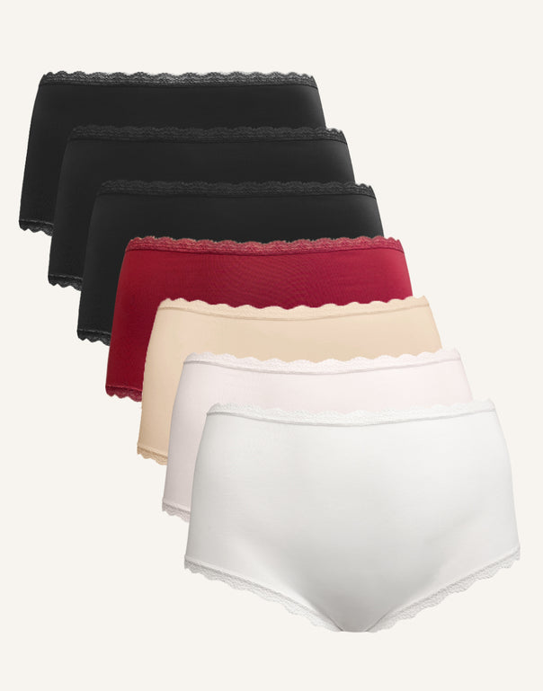 High-Panty Set 7x Basic Everyday
