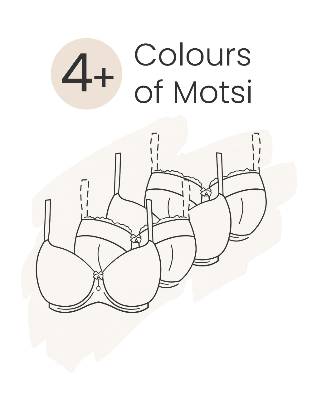 Bra/Bikini Set 4+ Colours of Motsi