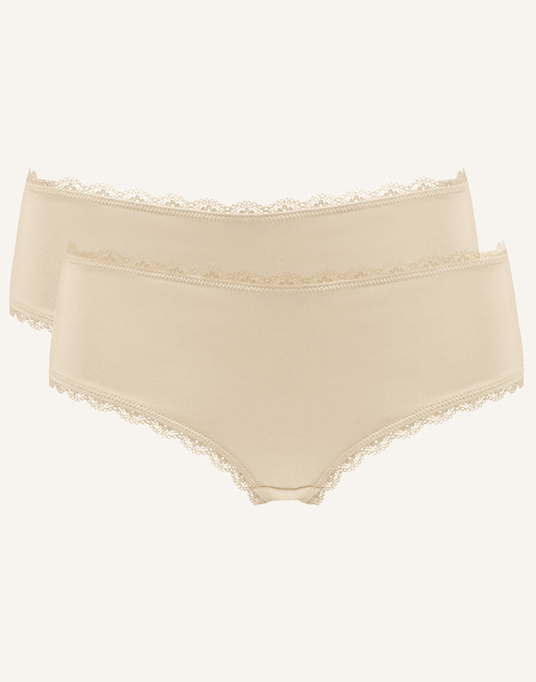 Panty-Set 2x Basic Pale