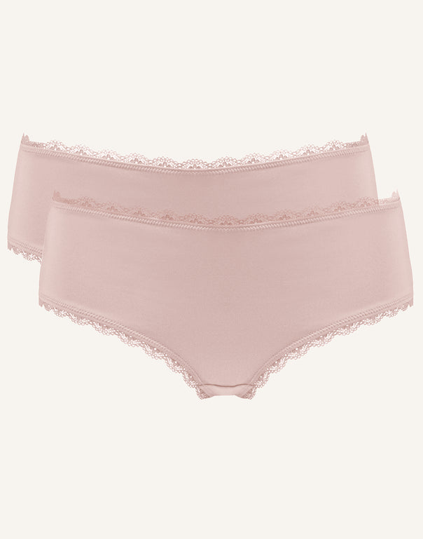 Panty-Set 2x "Basic" rose