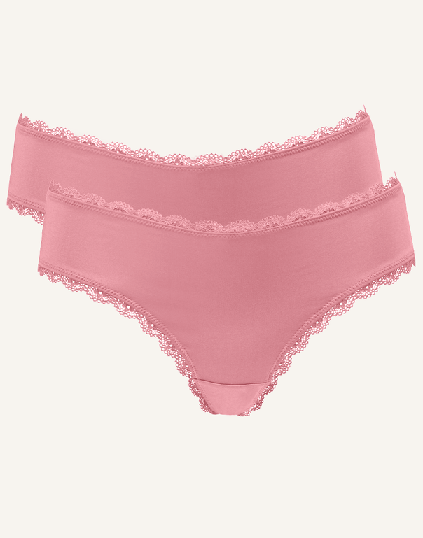 Thong Set 2x Basic mauve