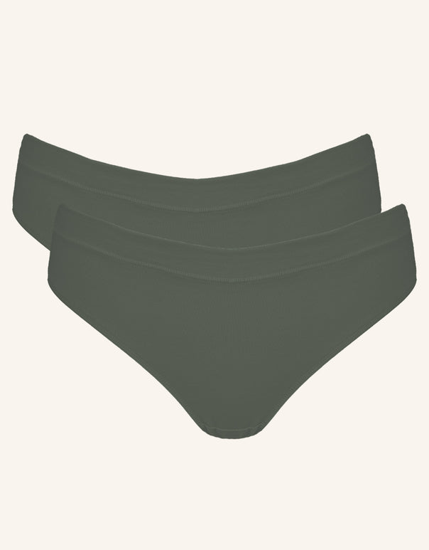 String-Set 2x "Cotton Basic" olive