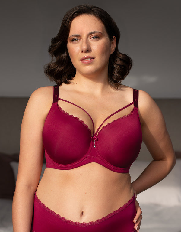 Bra Pure Conscious Strappy Bordeaux