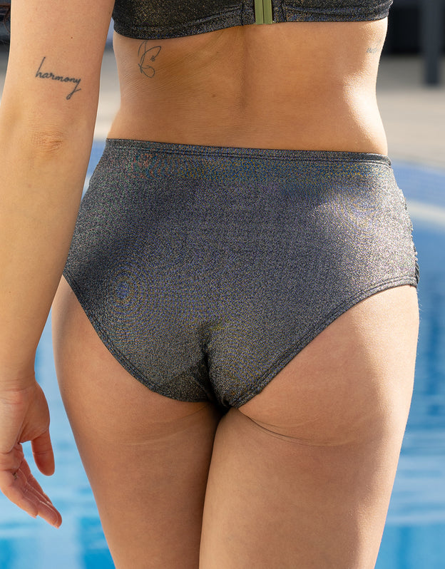 Bikini High Panty Valencia Glam silver