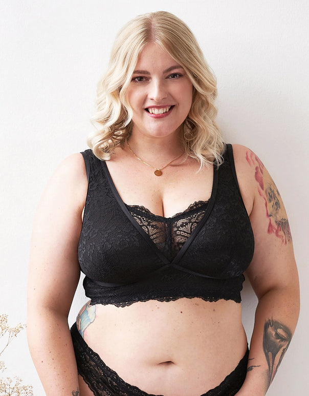 Bralette "Eliana Satin" black