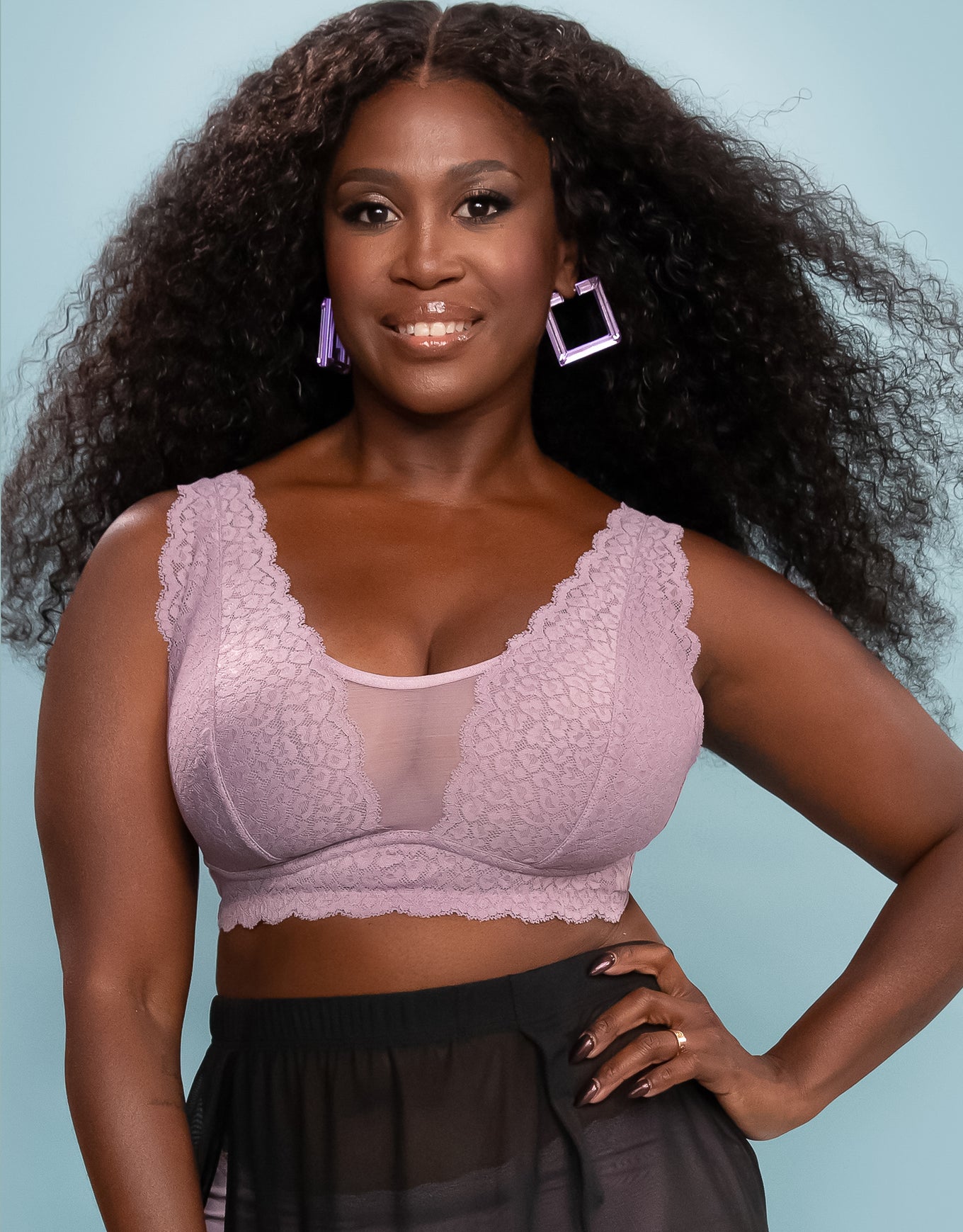 Bralette Elva Violetgrey