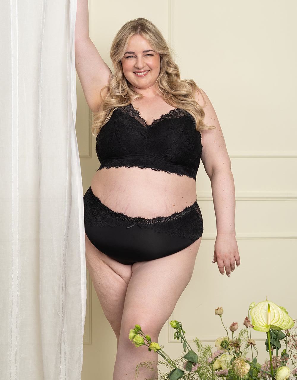 Bralette ohne Verschluss "Sensla" black