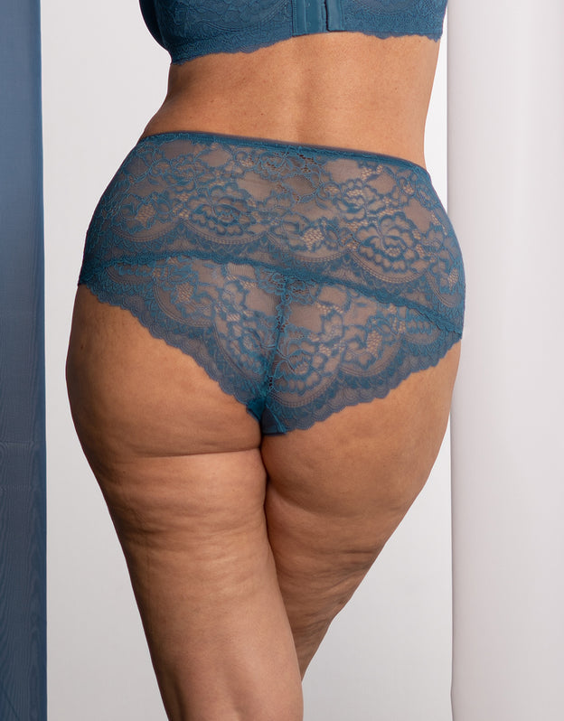 High-Panty "Lace Basic" teal