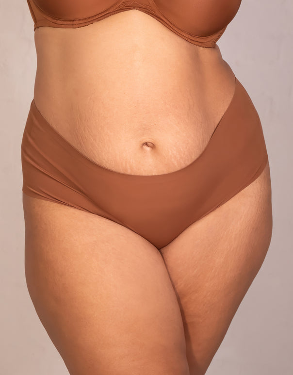 High Panty Invisible Basic mousse