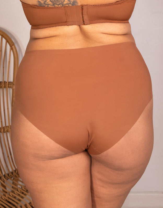 High Panty Invisible Basic mousse