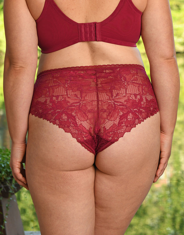 High-Panty "Vienna" bordeaux
