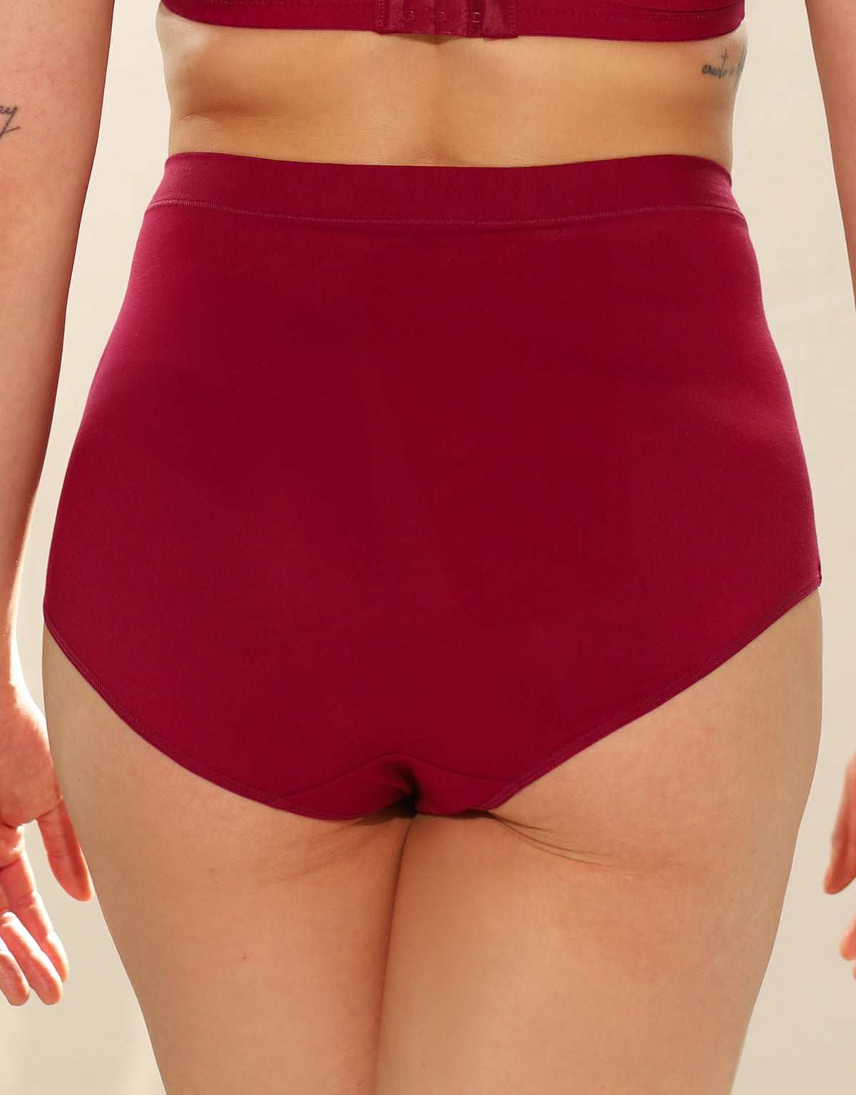 High-Waist Panty Cozy Basic Bordeaux 
