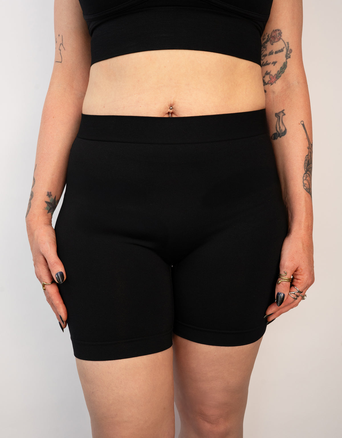 High-Waist Shorts Freeda Bamboo Black