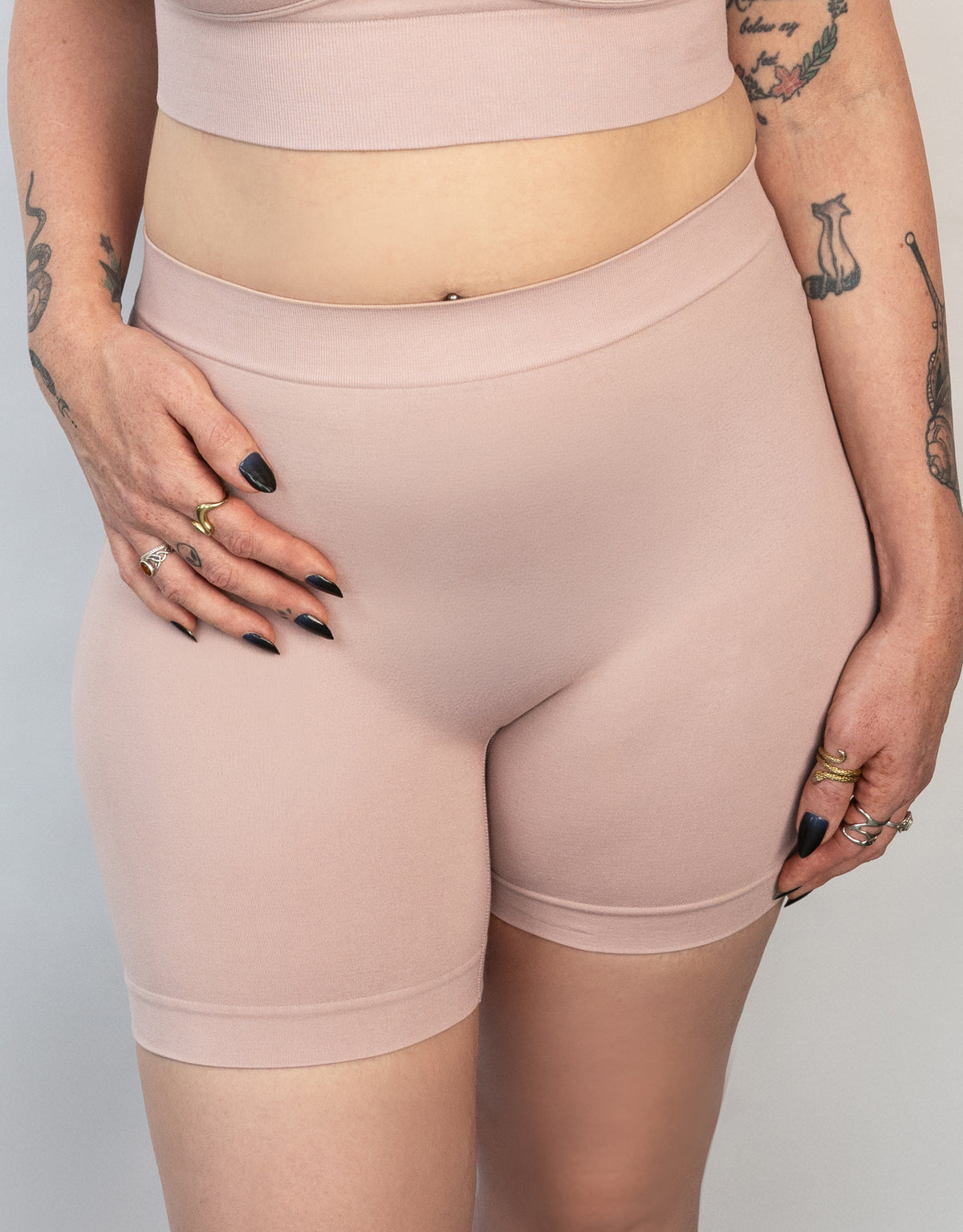 High-Waist Shorts Freeda Bamboo Taupe