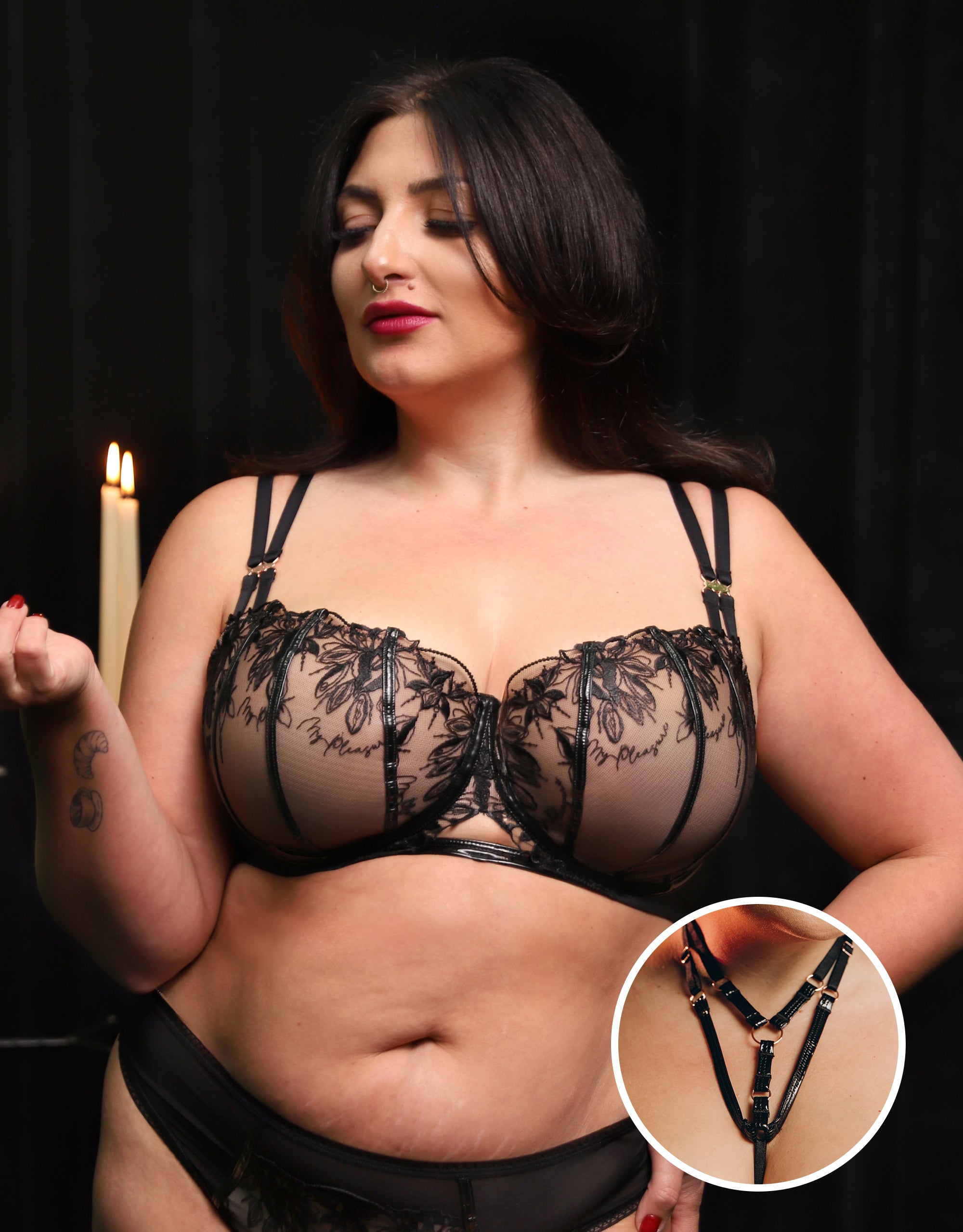 Set Bra + Choker My Pleasure