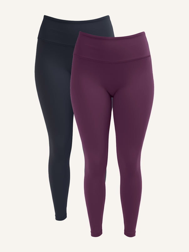 Leggings Set 2x Jive Black/Cassis