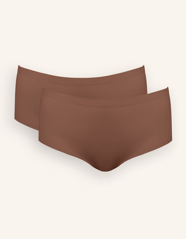 High Panty Set 2x Invisible Basic mousse